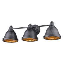 Golden Canada 7312-BA3 BP - Golden Lighting Bartlett 3-light Vanity in Black Patina